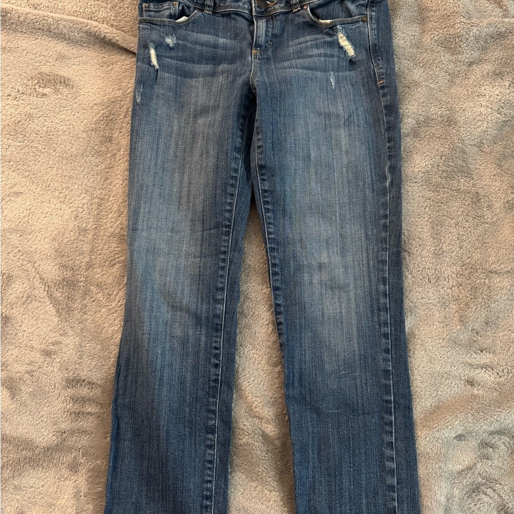 LC Lauren Conrad Blue Straight Leg Jeans
